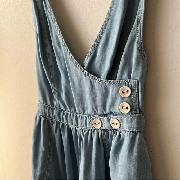 Urban Outfitters Denim Overall Romper, size S - Picture 4 of 9